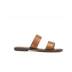NWB, Sam Edelman Gala Slide Tan Leather Sandals